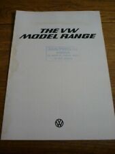 Volkswagen range incl. for sale  FRODSHAM