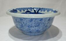 grand bol ou cache pot bleu blanc Chinois Chine 19è siècle comprar usado  Enviando para Brazil