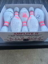 Case of USED Bowling Pins QTY 10 Amflite II AMF Qubica in Box Target Practice for sale  Shipping to South Africa