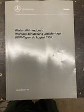 Werkstatthandbuch mercedes ben gebraucht kaufen  Ruppichteroth