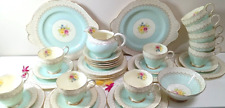 Used, Rare vintage 1939 Royal Warranty Paragon Polka Dot 34 Piece Tea Set for sale  Shipping to South Africa