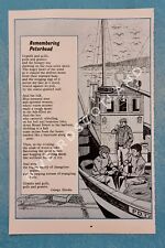 Peterhead poem print for sale  CUPAR