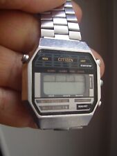 Raro relógio digital masculino vintage CITIZEN LCD dos anos 80 comprar usado  Enviando para Brazil