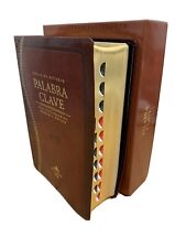BIBLIA PASTORAL DE ESTUDIO PALABRA CLAVE RV1960 y DICCIONARIO STRONG con ÍNDICE comprar usado  Enviando para Brazil