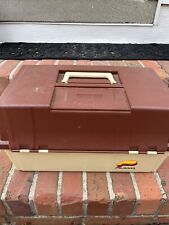 Raro Vintage Plano Acordeão Duplo Tan Tackle Box Excelente Estado Usado, usado comprar usado  Enviando para Brazil
