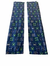 Minecraft Icon Adventures Kids Bedroom Curtains 2 Panel Set Blue & Green 2020 for sale  Shipping to South Africa