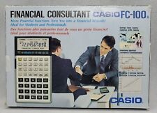 Calculadora financiera Casio FC-100A de colección usada con estuche, caja original y manual segunda mano  Embacar hacia Argentina