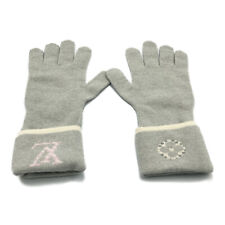 Guantes LOUIS VUITTON centro M70839 lana gris cachemira usados unisex, usado segunda mano  Embacar hacia Argentina