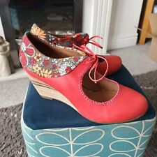 Pink wedge shoes for sale  BELPER