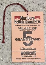 Alain Prost Win #8/1st British GP Win - 1983 British F1 Grand Prix Pass/Ticket comprar usado  Enviando para Brazil