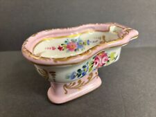 Antique French Porcelain Bidet/Sevres Style/Pink Color/France C.1920/Hand Paint for sale  Shipping to South Africa