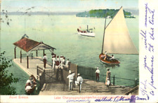 1907 postcard steamer approaching the Pier Pont Breeze Lake Chargogg... USA, used for sale  Shipping to South Africa