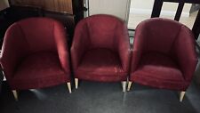 Red tub chairs. for sale  SPALDING