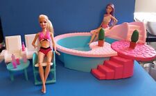 Barbie swimming pool, accessories, Barbie, Skipper , used for sale  Shipping to South Africa