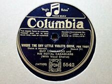 GUY LOMBARDO - The Shy Little Violets / COLUMBIANS - Pagan Love 78 rpm disc (A+) segunda mano  Embacar hacia Argentina
