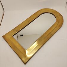 Vintage Moroccan Arch Brass Accent Wall Mirror  13”x 7” for sale  Shipping to South Africa