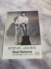 Steve james autograph for sale  BLACKPOOL