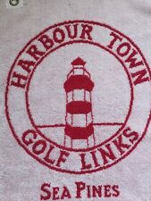 Vintage Harbour Town Links Sea Pines Hilton Head Golf Bag Towel Heritage Rare  for sale  Shipping to South Africa