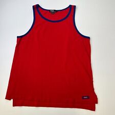 Camisa masculina vintage Ralph Lauren grande vôlei sem mangas vermelha feita nos EUA cruzeiro comprar usado  Enviando para Brazil