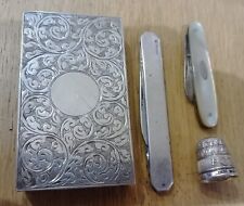 Silver match box for sale  PENRITH