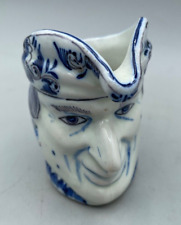 Used, ANTIQUE  MINIATURE DELFT FAIENCE  CHARACTER TOBY JUG   SIGNED VD - 8 CM HIGH for sale  Shipping to South Africa