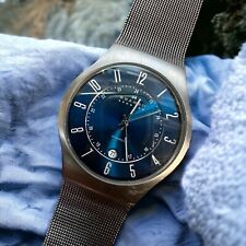 Vintage Skagen Dinamarca 233XLTTN Relógio de Data e Hora Aço Inoxidável Titânio 37mm comprar usado  Enviando para Brazil