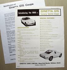 Ginetta g15 1968 for sale  UK
