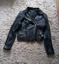 Black faux leather for sale  EXETER