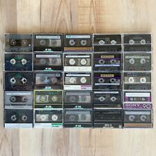 Lot of 25 Sony Blank Cassette Tapes Metal-SR UX-90 HF-S90 High Bias Type II USED for sale  Shipping to South Africa