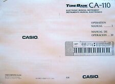 Teclado Casio CA-110 banco de tons manual do proprietário operacional do usuário comprar usado  Enviando para Brazil