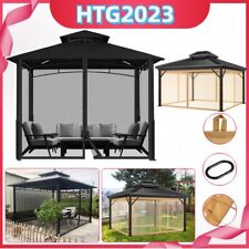 Pavilion Canopy Pop Up Tent Outdoor Garden Party Wedding Umbrella with Mesh DE, used for sale  Shipping to South Africa