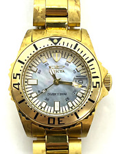 Invicta Divers relógio esfregão aço inoxidável banhado a ouro 30 mm 2963 comprar usado  Enviando para Brazil
