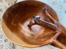 Olive wood bowl for sale  BROSELEY