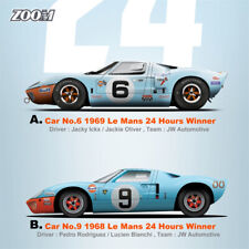 Carro modelo Gulf Diecast vencedor 24 horas ZOOM 1:64 Ford GT40 Mk1 (P/1075) Le Mans, usado comprar usado  Enviando para Brazil