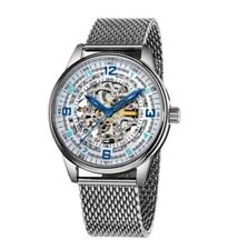 Men's Akribos XXIV AK446SS Automatic Skeleton Dial Stainless Steel Men's Watch, used for sale  Shipping to South Africa
