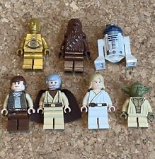 Lote de minifiguras LEGO Star Wars Episode IV Luke Han R2-D2 C3PO Obi-Wan Chewbacca Yoda comprar usado  Enviando para Brazil