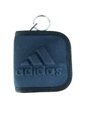 Carteira Adidas azul escuro preta com zíper em torno de neoprene chaveiro de náilon inchado comprar usado  Enviando para Brazil