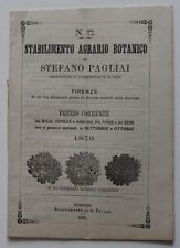 1878 firenze opuscolo usato  Bagnacavallo