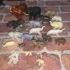 Mixed Lot Of 26 Elephant Figurines Stone, Wood, Metal, Japan, Bone China, Etc.. for sale  Shipping to South Africa