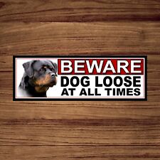 Rottweiler beware dog for sale  MANSFIELD