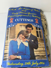 Prince Charles and Lady Diana Engagement and Wedding Cuttings Books with Scraps for sale  Shipping to South Africa