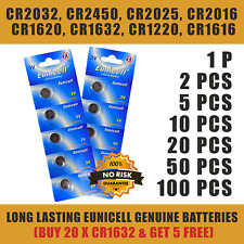 Baterias Eunicell CR2032 CR2016 CR2025 CR2450 CR1632 CR1220 CR1620 CR1616 *Reino Unido* comprar usado  Enviando para Brazil