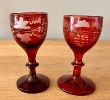 red bohemian glass for sale  WOODBRIDGE