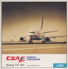 Boeing 737-400 CSA Czech Airlines OK-EGP Herpa 505598 1:500 for sale  Shipping to South Africa