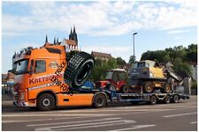 2x Truck Photo, Lkw Foto, VOLVO FH 540 Tieflader, Spezialtransporte Kretschmer, usado comprar usado  Enviando para Brazil