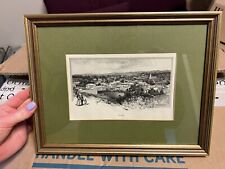 Vintage framed lithograph for sale  SEVENOAKS