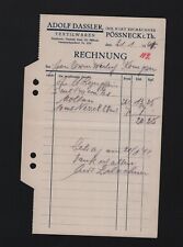 Pössneck rechnung 1941 gebraucht kaufen  Leipzig