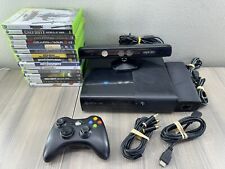 Microsoft Xbox 360 E 250GB Slim Console Bundle Lot 15 Games, 1 Controller Kinect, used for sale  Shipping to South Africa