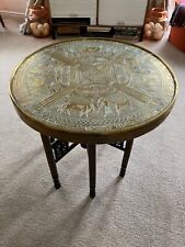 Used, Vintage Howard Carter?/King Tut? Brass Engraved Egyptian Top Side Table Art Deco for sale  Shipping to South Africa