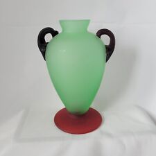 Frosted green vase for sale  Vancouver